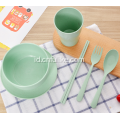 Set Piring Makan Jerami Gandum dari 6